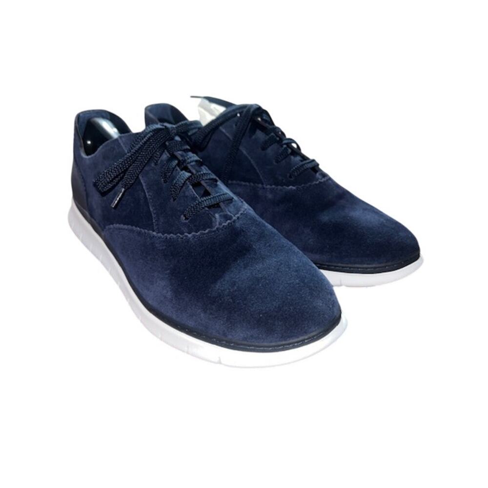 Vionic Wm’s Sz 12 Fresh Taylor Suede Navy Fashion Active Casual Sneakers NWOB